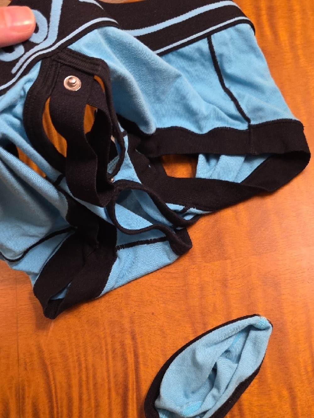 Men's Teal Boxer Briefs with Black Trim — Supportive Contour Design - Picture 14 of 14